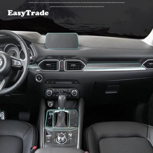 For Mazda CX5 Accessories 2017 2018 2019 2020 TPU Transparent Film Car Dashboard Film Screen Protection Sticker Anti-scratch