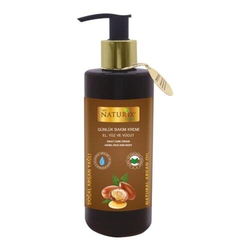 Naturix Argan Oil Daily Care Cream Hand, Face Body Lotion 250 Ml Moisturizing Barrier Cream