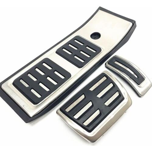 Car styling gas pedal cover foot brake pedal non-slip accelerator overlay accessories for Audi Q5 SQ5 FY 2018 2019 LHD