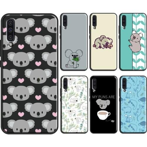Cute Cartoon Koala For Samsung Galaxy A51 A71 A31 A41 A10 A30 A50 A70 A52 M31 A20e A21S A12 M31S Phone Cover