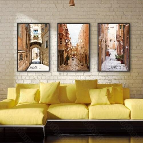 Living Room Decoration Painting Nordic Style Sofa Background Wall Painting Bedroom Bedside Canvas Hanging Painting Triptych