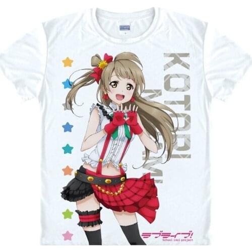 Love live T-Shirt Kotori Minami Shirt Mans summer t-shirts anime shirt Cute Girls' fashion t-shirt anime dress cosplay shirt a