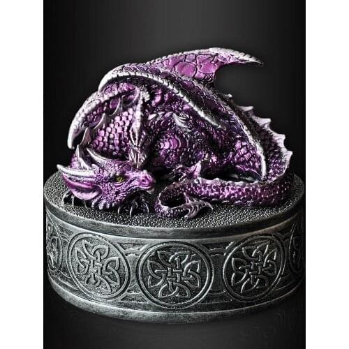 European Style Retro Jewellery Storage Box Mystery Princess Brooch Ring Case Girl Gift Upscale Small Trinket Organizer