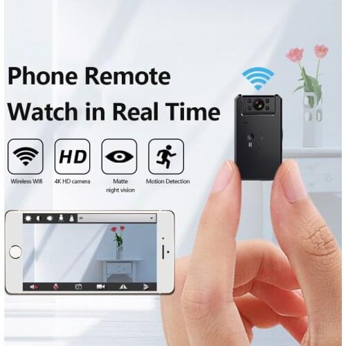 4K WD6 Wireless IP Camera Wifi Camera Mini Pet Video Surveillance Camera With Night Vision Infrared Baby Monitor Smart Home