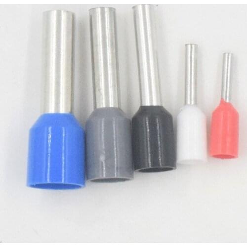 Insulated Cold Pressing Terminals Electrical Crimp Connector Tube Wire Connector Assortment Kit Bootlace Ferrules Tools 400pcs
