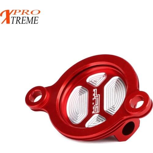 CNC Motorbike Engine Red Oil Filter Cover Cap For HONDA CRF450R 2017 2018 CRF450RX 2017-2018 CRF 450R 450RX