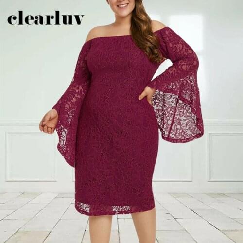 Lace Prom Gowns Burgundy Black Full Sleeves Zipper Boat Neck Plus size Customized Mermaid Knee-length Sex Party Lady Dress T036