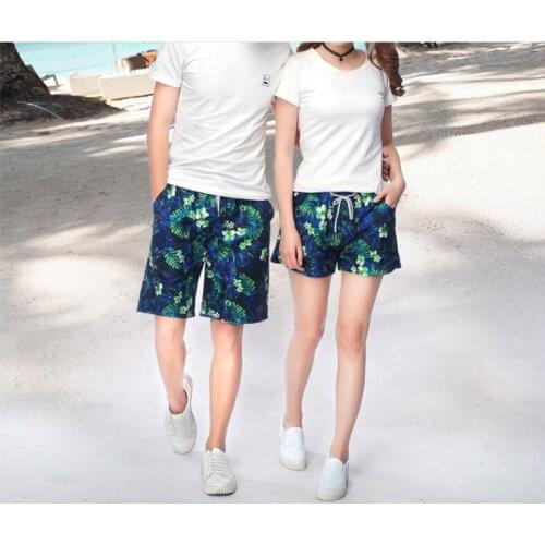 2021 Summer Beach Men And Women Quick-Drying Surf Pants Five-Point Couple Shorts Beach Pants