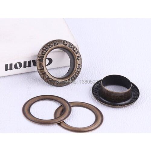 50pcs/lot11*5*5mm bronze color garment eyelets for jeans bag