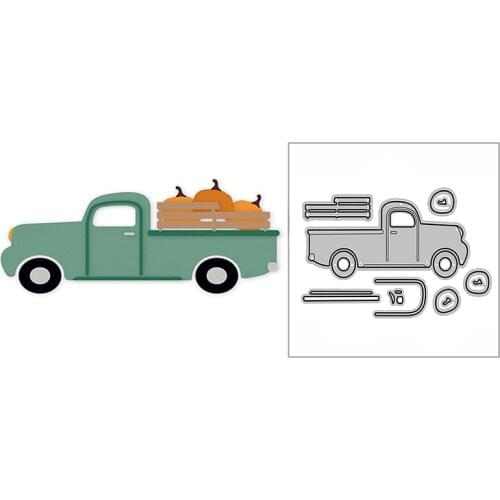 New Festival Pumpkin Food Car Truck 2020 Metal Cutting Dies for DIY Scrapbooking and Card Making Decor Embossing Craft No Stamps