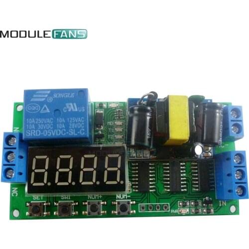 IO23B01 AC 110V 220V Converter Multifunction Self-lock Relay PLC Cycle Timer Time Module Delay Switch Board High Power Pulse