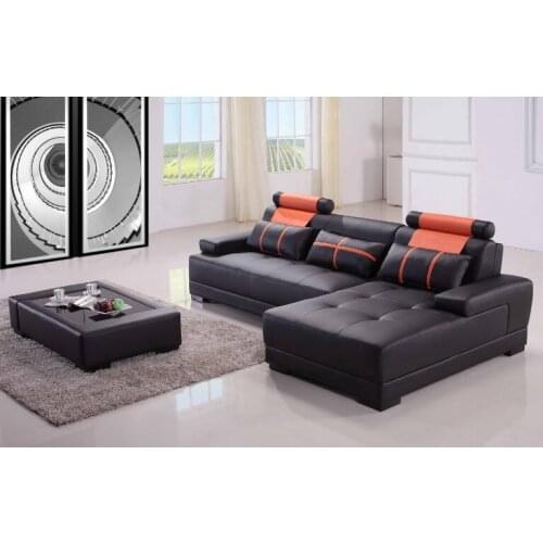 Sofa set living room furniture L shape sofa muebles with coffe table