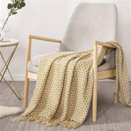 Blanket with Tassels Warm Knitted Blankets on Beds Solid Color for Baby Soft Sofa Throw Blanket Travel TV Nap Blankets 130x150