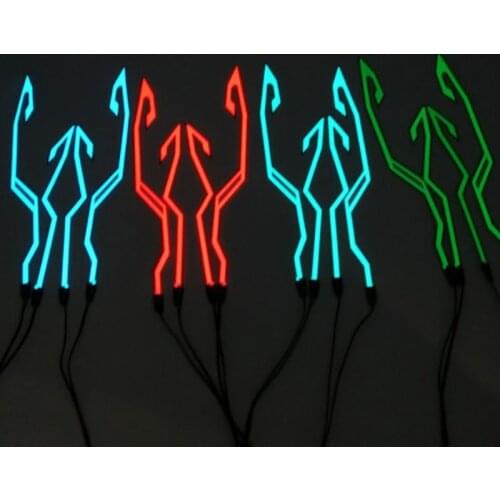 A Pair Of Helmet Motorcycle Light Drive Signal El Bar Flashing Sustainable Name Kit Diy Helmet Led Bar Reflector Light Bar