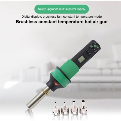 450W Industrial Grade Hot Air Gun 220V Electric Constant Adjustable Temperature Heat Gun Brushless Welding Rework Repair Tool