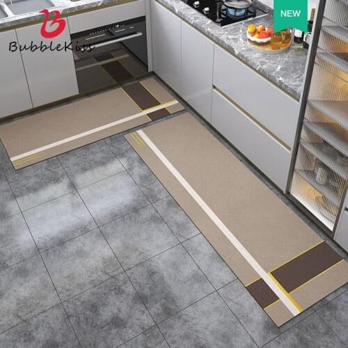 Bubble Kiss Kitchen Mat for Floor Modern Bath Carpet Entrance Doormat Living Room Rugs for Bedroom Stripe Long Kitchen Carpets