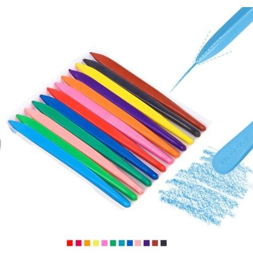 36 Colors Triangular Crayons Triangular Colouring Pencil for Students Kids Children HFing