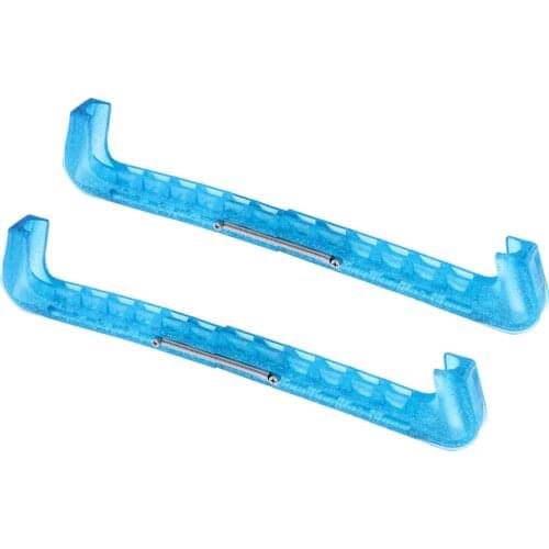 Universal Youth Adults Adjustable Ice Skate Blade Guard Transparent Protector Cover Skating Accessories Equipment with Strap