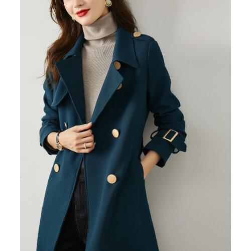Spring Autumn Trench Coat Slim Single Breasted Trench Coat Sashes Long Women Windbreakers Plus Size Overcoat Femmino Trench Coat