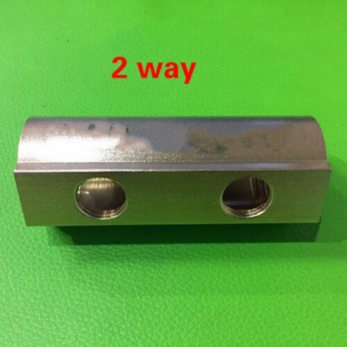 One pcs high quality Thread Port 2 3 4 5 6 7 8 Way Quick Connector brass manifold mainpipe fittings Manifold Block Splitter