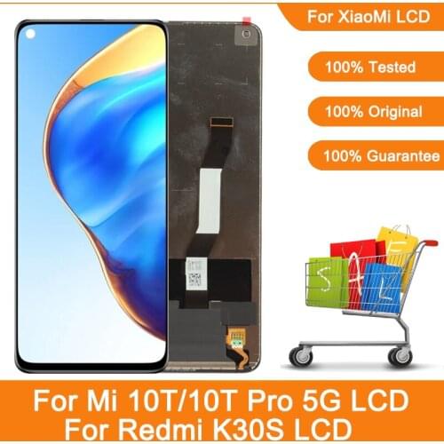 6.67" For Xiaomi Mi 10T Pro LCD Touch Screen Display Digitizer M2007J3SY Assembly For Xiaomi Mi 10T 5G LCD For Redmi k30s LCD