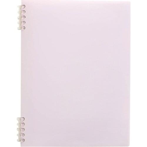 1pcs Loose-leaf Notebook Classic Morandi Color Series A5 B5 Removable Plastic Ring Buckle Frosted Note book
