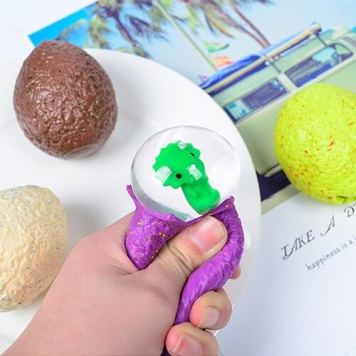 12PCS/ Set Squishy Dinosaur Egg Squeeze Toy Anti Stress Relief Decompression Toy Funny Squeezing Ball Adults Children Kids Toys