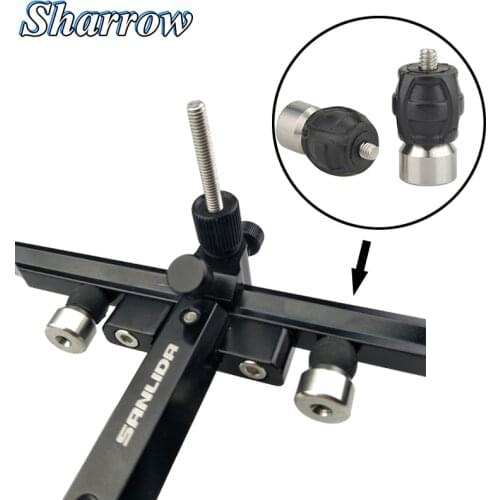 2pcs Archery Bow Sight Stabilizer Reduction Vibration Sight Metal and Rubber for Recurve Bow Compound Bow Hunting Shooting