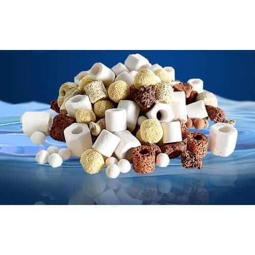 300G -1000G Aquarium Filter Media Activated Carbon Ceramic Rings Bio Ball Clean Water with Filter Net Bag