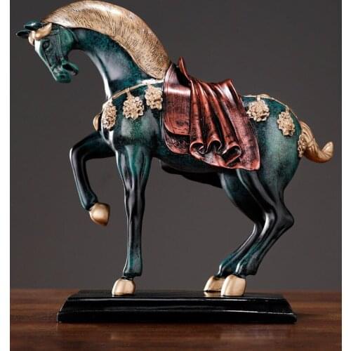 EUROEPAN RESIN HORSE ACCESSORIES OPENING GIFTS HOME LIVINGROOM TABLE FURNISHING CRAFTS HOTEL OFFICE DESKTIOP FIGURINES CRAFTS