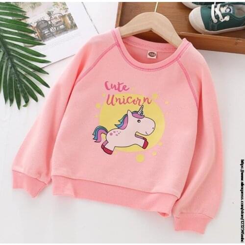 Children Printed Sweater Girls Leisure Sports Hoodie My Little Baby girl pony Casual Wear T Shirt Toddler Pure Cotton Kids Sweat