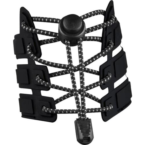 Elastic No Tie Shoelaces Safety Reflctive Threads Adjustable Lock Tieless Shoe Laces Night Walk Running Shoelaces WJ043