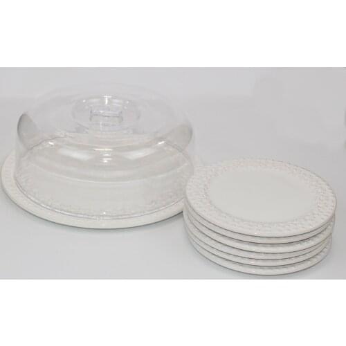EminHome Ceramic White Catering Set 8 Piece 9902084