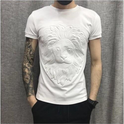 100% cotton personalized slim design T-shirt New mens high quality T-shirt 3d short sleeve