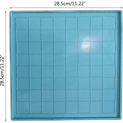 Crystal Epoxy Resin Mold Chess Board Casting Silicone Mould DIY Crafts Making Dropshipping