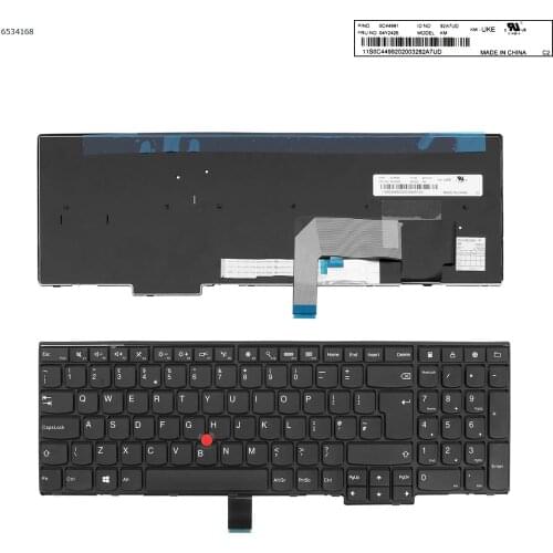 UK New Replacement Keyboard for Thinkpad T540 T540P T550 T560 W550S W540 W541 E531 E540 L540 L560 L570 Laptop with Pointer