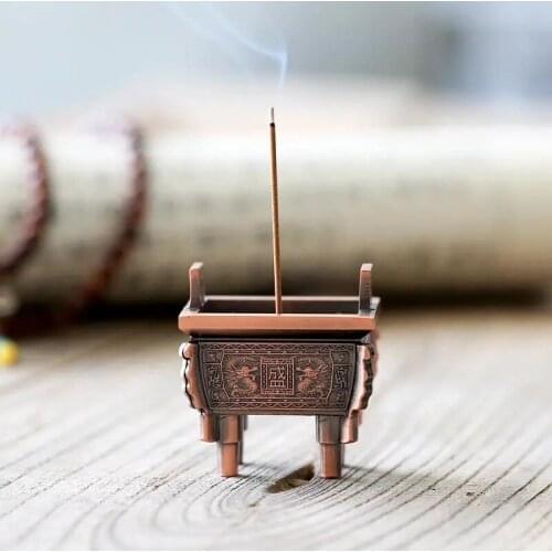 Creative Mini Incense Holder Tripod Censer Incense Base Metal Crafts Home Decoration Sandalwood Incense Burner Household