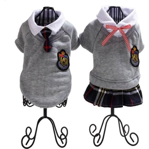 Summer Pet Dog Couple Clothes Skirt For Small Dog Dresses Pet Clothing Dog Dresses Skirts Chihuahua Costume Pet Vest Shirt