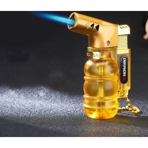 Mini Welding Spray Gun Torch Turbo Straight Into The Blue Fmale Windproof Cigar Lighter Kitchen Outdoor Barbecue Encendedores