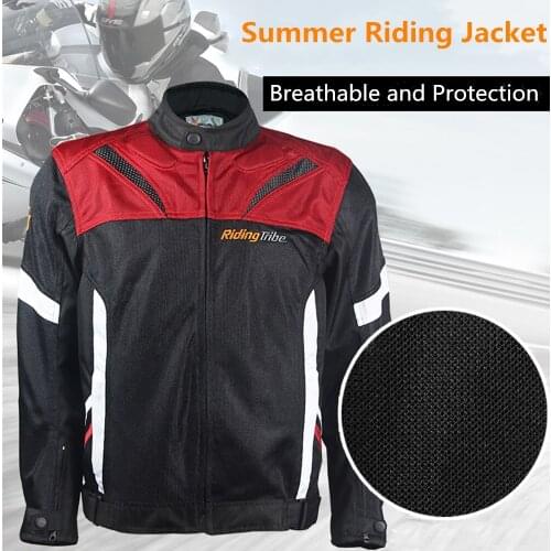 Riding Tribe Men Motorcycle Jacket Summer Breathable Protective Coat For Motorbike Motorcyclist Rider Body Armor Clothing JK-38
