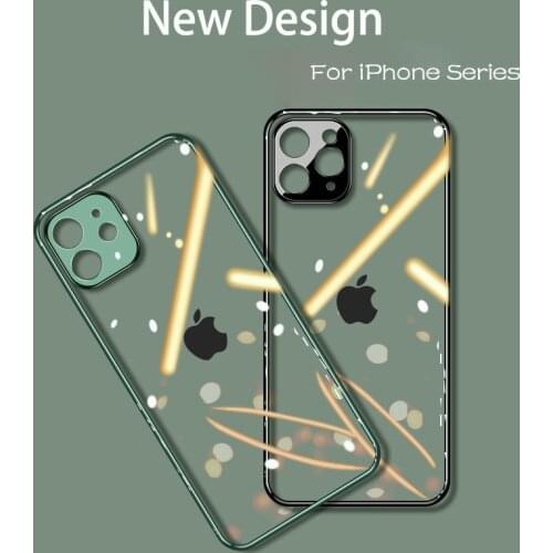 Plating Phone Case For iPhone 11 12 Pro Max Case Soft Silicone Luxury Cover For iPhone XR X 7 8 Plus XS Max Case Cover Soft TPU
