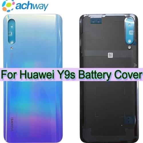 Original Back Cover Case Back Battery Cover Housing For Huawei Y9s Back Cover P smart Pro 2019 Battery Back Rear Glass Cover