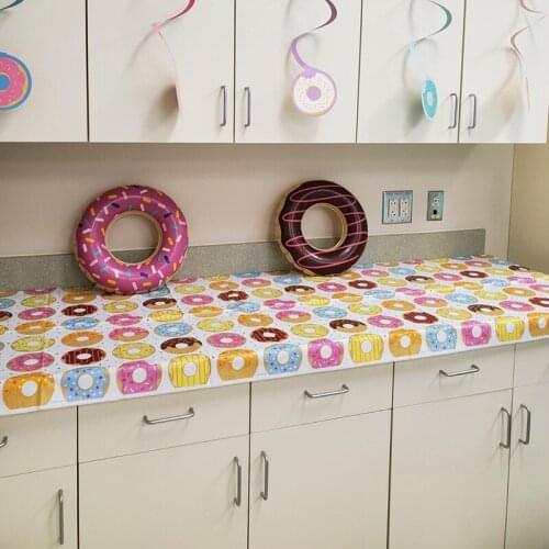 Donut Party Supplies Donut Plastic Tablecover For Kinds Party Donut Grow Up Party 1st Birthday Baby Shower Tablecloth Favor