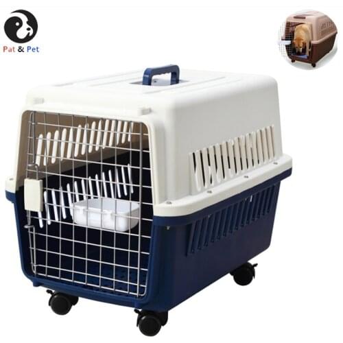 Portable Dog Crate With Handle For Small And Medium Dogs - Bowl Included - Stylish And Durable Portable Pet Carrier
