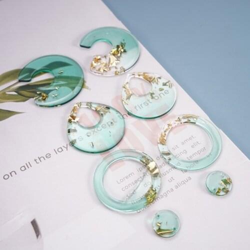 Crystal Epoxy Resin Mold Earrings Pendants Casting Silicone Mould DIY Craft Tool 87HB