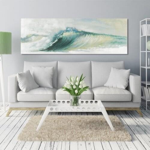 Modern Abstarct Art Posters and Prints Wall Art Canvas Painting Abstract Wave Pictures for Living Room Home Decoration No Frame