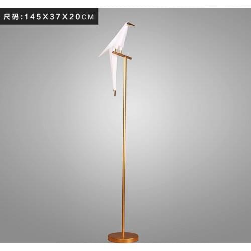 Modern Led Floor Light Gold White Bird Nordic Lamps for Living Room Loft Bedside Corridor Dining Room Lamp of Magpie