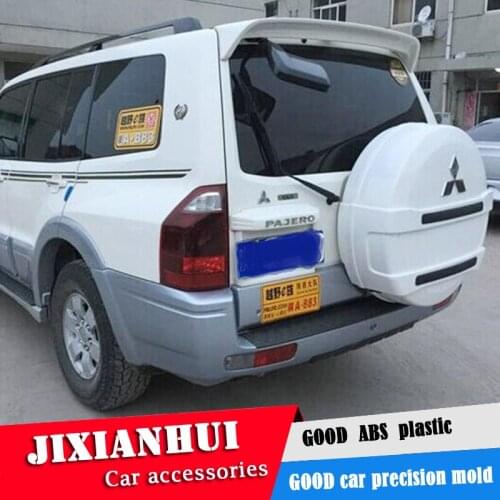 For Pajero V73 Spoiler 2006-2016 Mitsubishi V73 Pajero Spoiler WDK ABS plastic Material Car Rear Wing Color Rear Spoiler