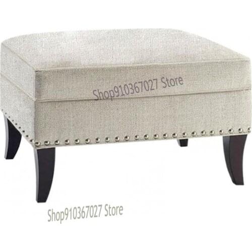 Sofa Foot Stool Entrance Shoe Changing Stool Bedroom Bed End Stool American Country Net Red Dressing Room Dressing Stool