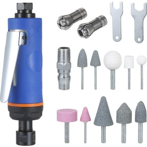 High Speed Air Grinder 22000RPM Mini Air Die Grinder Kit Pneumatic Tools Set Polishing Grinder Polishing Engraving Mill Air Mill